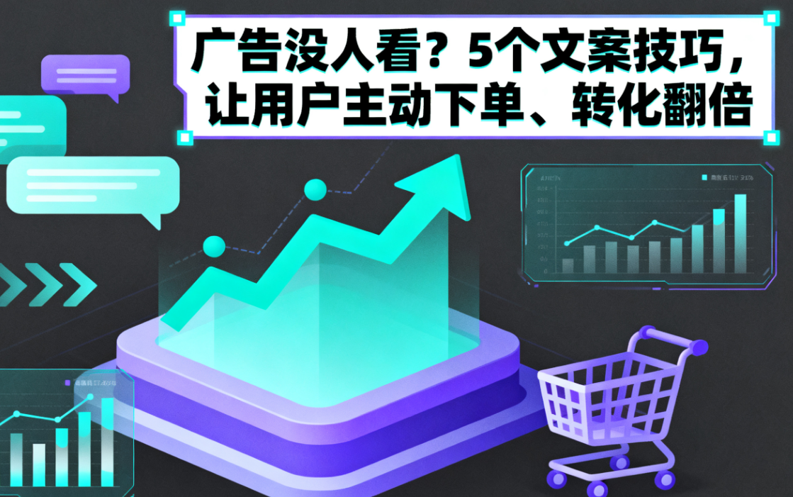 广告没人看？5 个文案技巧，让用户主动下单、转化翻倍