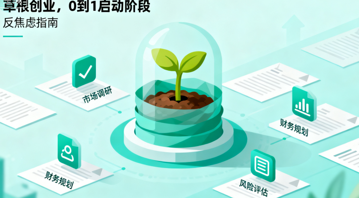 从 0 到 1 存活率提升 80%：草根创业的 “反焦虑” 启动指南