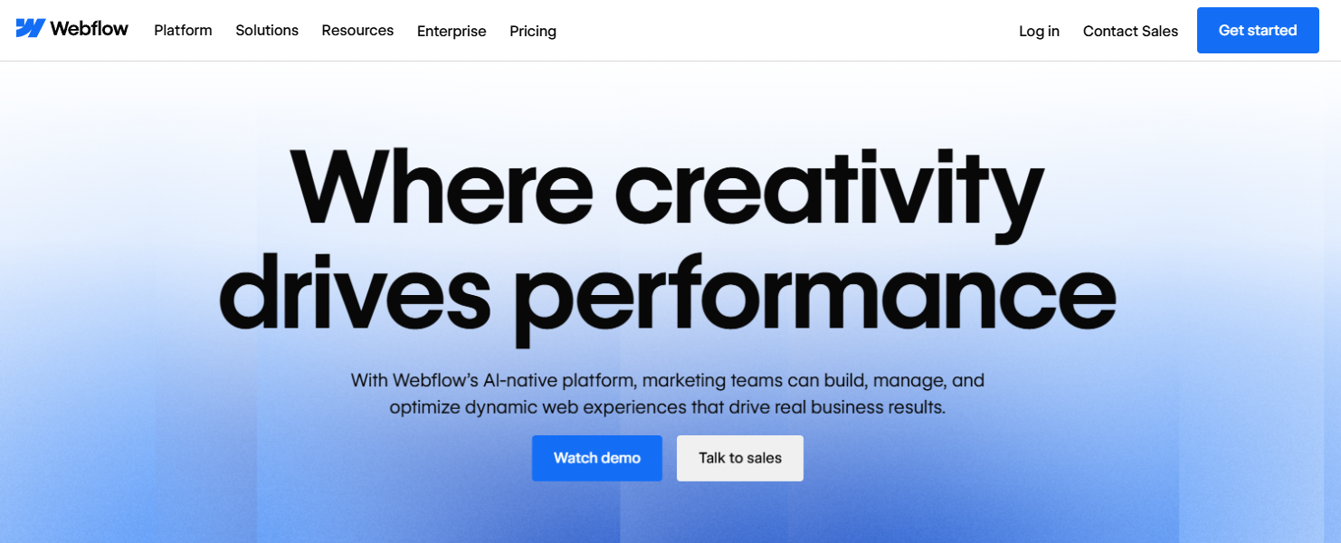 Webflow CMS —— 视觉化建站与内容管理一体化平台，设计师与营销团队的无代码利器