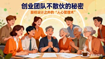 创业团队不散伙的秘密：股权设计之外的 “人心管理术”