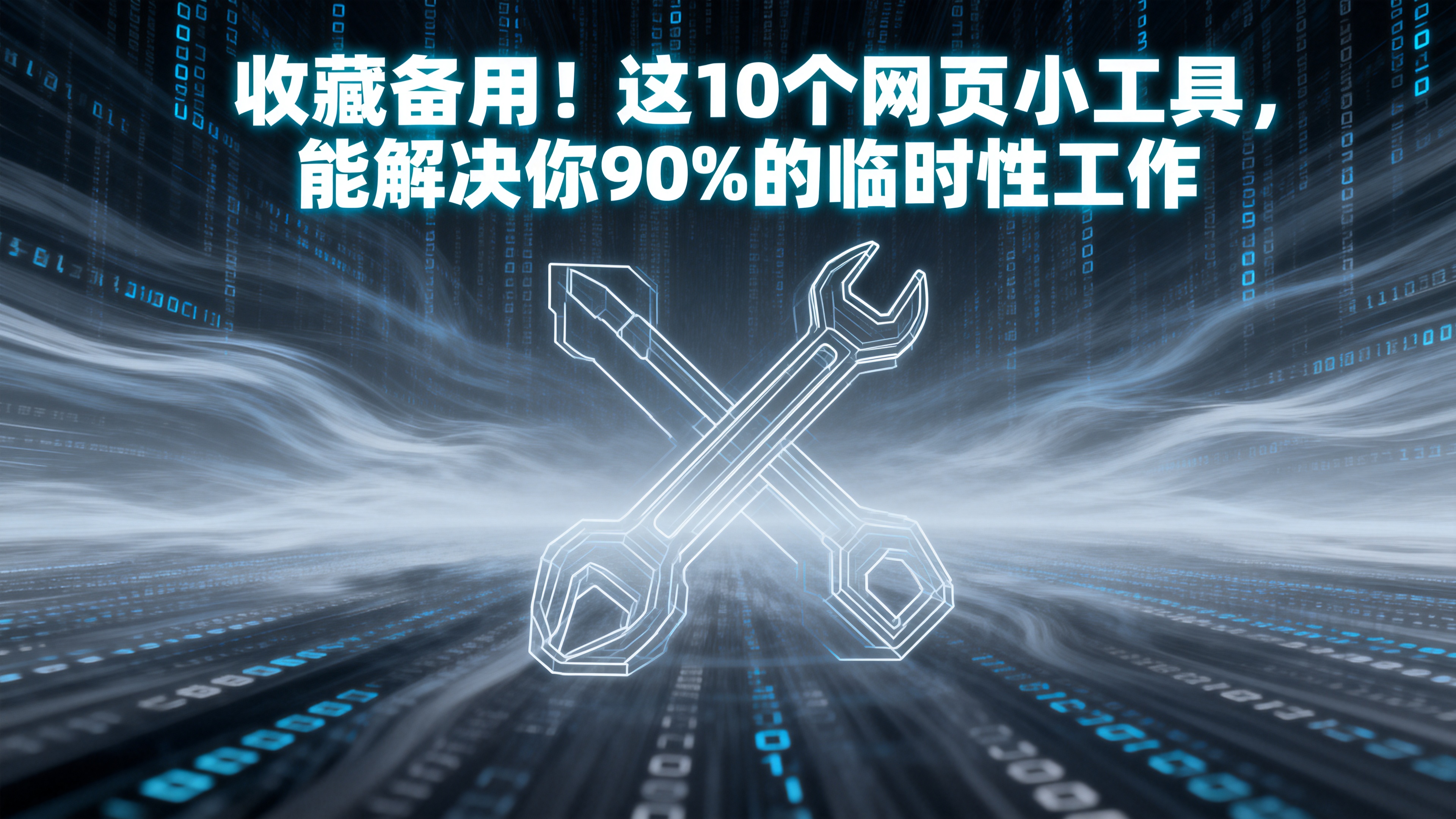 收藏备用！这10个网页小工具，能解决你90%的临时性工作